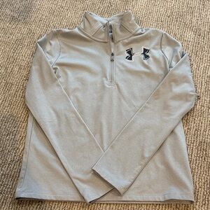 Under Armour Light Gray Quarter-Zip Pullover